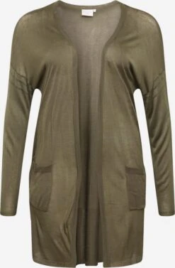 Vesten Gebreid Vest Sandy Dames Olijfgroen