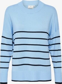 Kaffe Fijngebreide Truien Trui Palona Dames Hemelsblauw