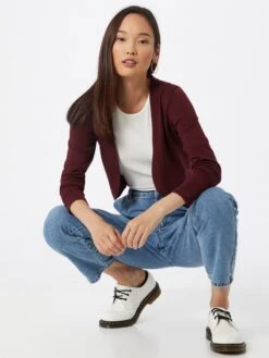 Kaffe Boleros Bolero Astrid Dames Bordeaux -Kaffe Verkoopwinkel b1725a7cb3c5122170ec90cbfc93cae1