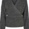 Kaffe Vesten Gebreid Vest Wendy Dames Donkergrijs