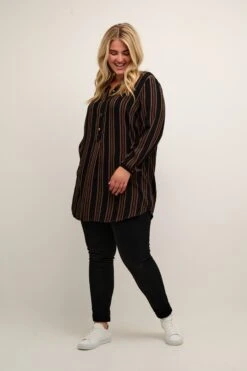 Tunieken Tuniek Erlina Dames Zwart -Kaffe Verkoopwinkel b483f52e902bdcbaa800f2a66ccac00c