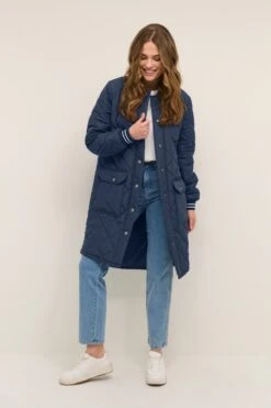 Kaffe Tussenjassen Tussenjas Aserina Dames Marine -Kaffe Verkoopwinkel b6366c2db0cef354412f8132f5bef532