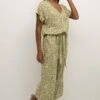 Kaffe Kaida - Jumpsuit - Green Medium Flower Print