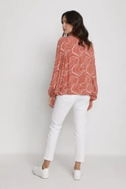 Kaffe Blouseshirts Blouse Cajsa Dames Rood -Kaffe Verkoopwinkel b6555a840a0b98865c9b60134b1811ac