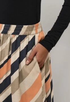 Kaffe Kaolli- A-Lijn Rok - Sand Blue Orange Stripe -Kaffe Verkoopwinkel b8ce784acf8345819d3cc7574bb94484