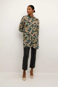 Kaffe Lange Blouses Blouse Olga Dames Beige -Kaffe Verkoopwinkel ba1d3eb1ef93900f355b6e2b0dda509c