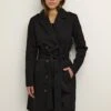Kaffe Selma- Trenchcoat - Black Deep