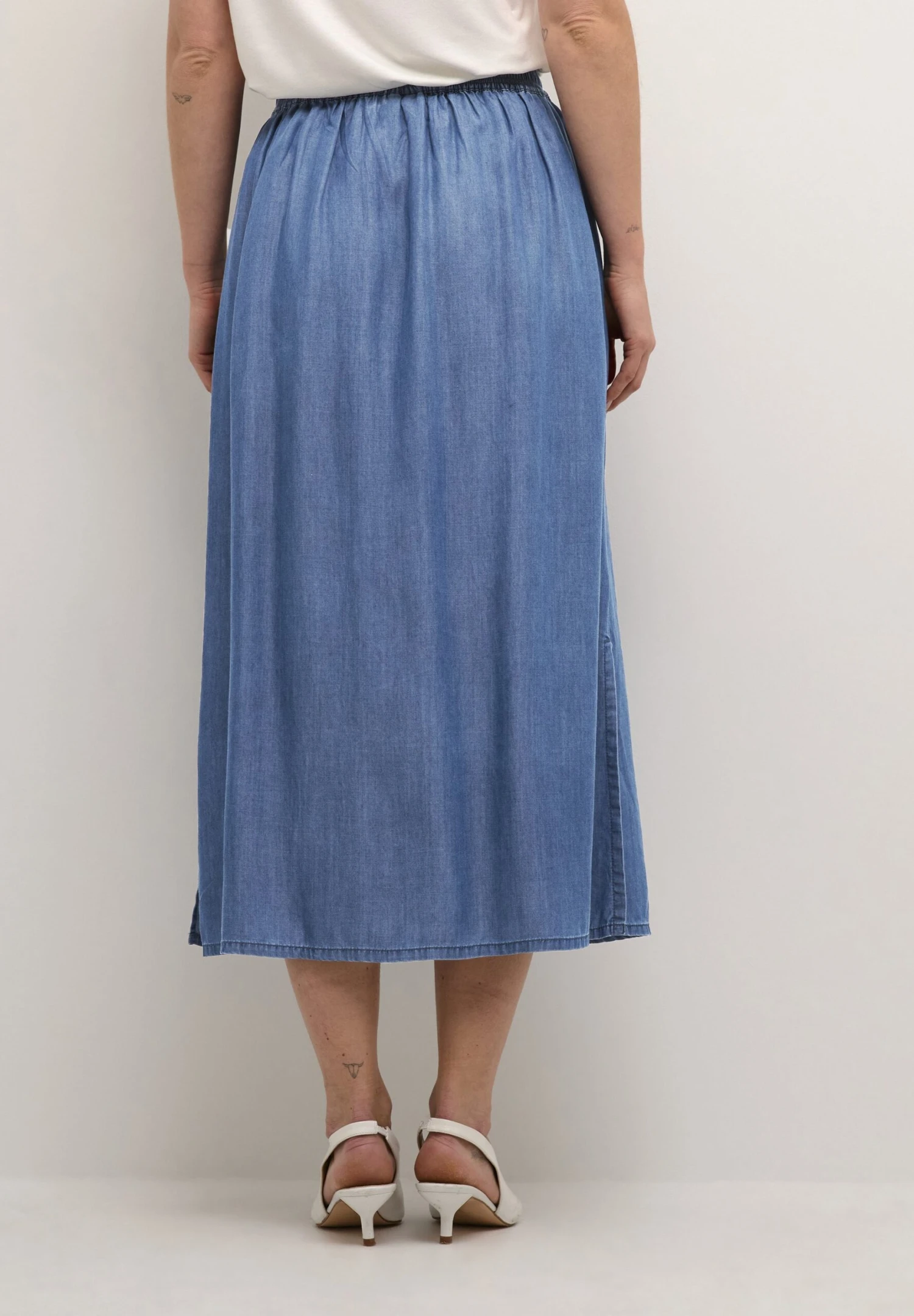 Kaffe Bpcally- Jeansrok - Blue Denim 3 Kaffe Bpcally- Jeansrok - Blue Denim - Afbeelding 3