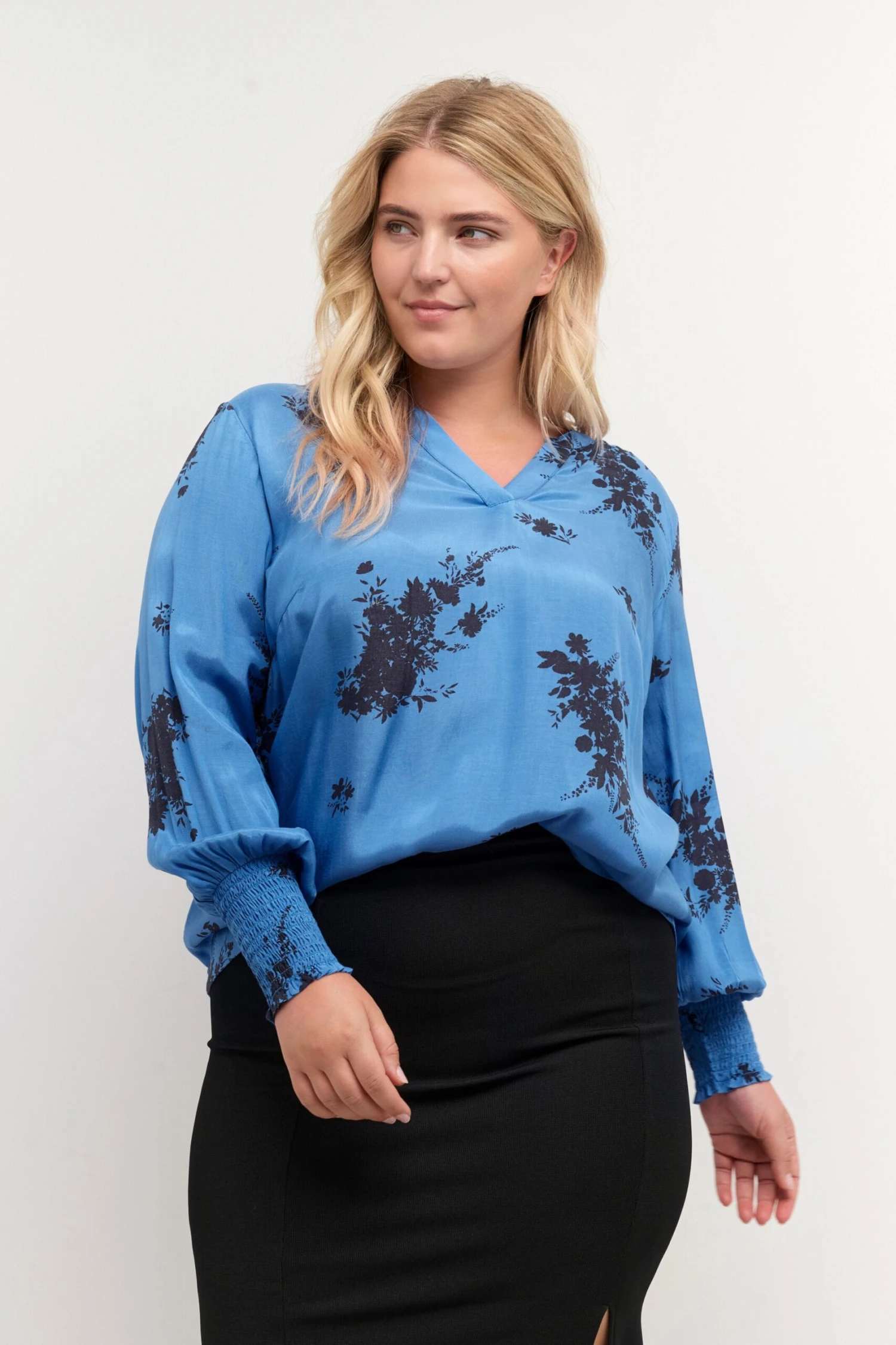 Blouses & Tunieken Blouse Dames Blauw 2 Blouses & Tunieken Blouse Dames Blauw - Afbeelding 2