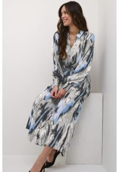 Kaffe Kaobina Oline- Blousejurk - Blue Ikat Print -Kaffe Verkoopwinkel c53b5271505a42abab7c6138262d9283