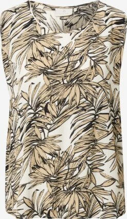 Kaffe Mouwloze Shirts Top Lifa Dames Sand / Lichtbeige