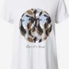Kaffe T-shirts Shirt Kisa Dames Wit