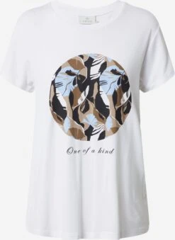 Kaffe T-shirts Shirt Kisa Dames Wit