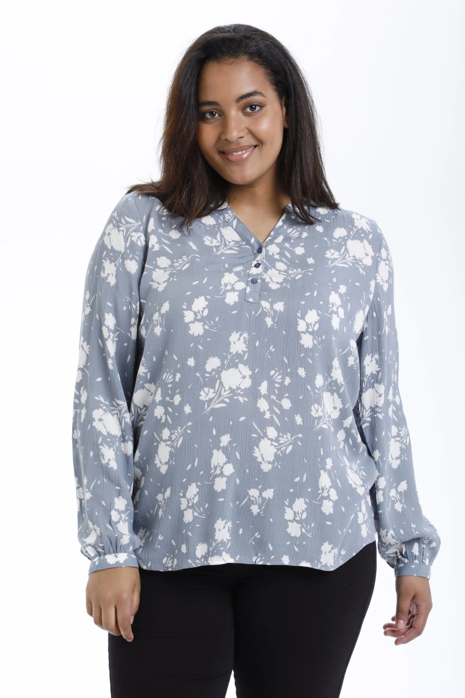 Mira Ami Blouse - Blouse - Blue/Chalk 1 Mira Ami Blouse - Blouse - Blue/Chalk