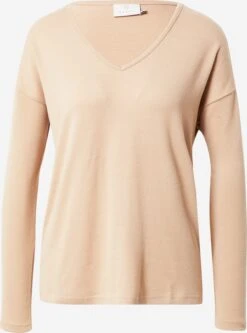 Kaffe Basic Truien Trui Siane Dames Beige