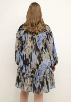 Kcqio - Jurk - Blue Ikat Print -Kaffe Verkoopwinkel cac89f8e289a44b581e448cf47754c76