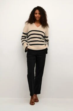 Kaffe Fijngebreide Truien Trui Irina Dames Beige -Kaffe Verkoopwinkel cb9a150a96b8239d1701b6df55e1a8b9