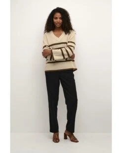 Kaffe Fijngebreide Truien Trui Irina Dames Beige / Bruin -Kaffe Verkoopwinkel cd65d36112ae6b7705336d3ab25c7a27