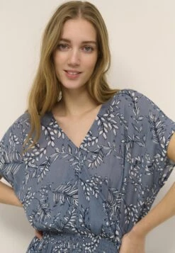 Kaffe Kajenn - Jurk - Blue Mirage Lunar Rock Leaves -Kaffe Verkoopwinkel cda9ab7a301b4f05b8c102abf913d1e1