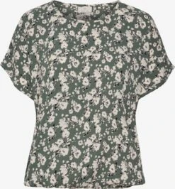 Kaffe Blouses Met Korte Mouw Blouse Edvika Dames Groen