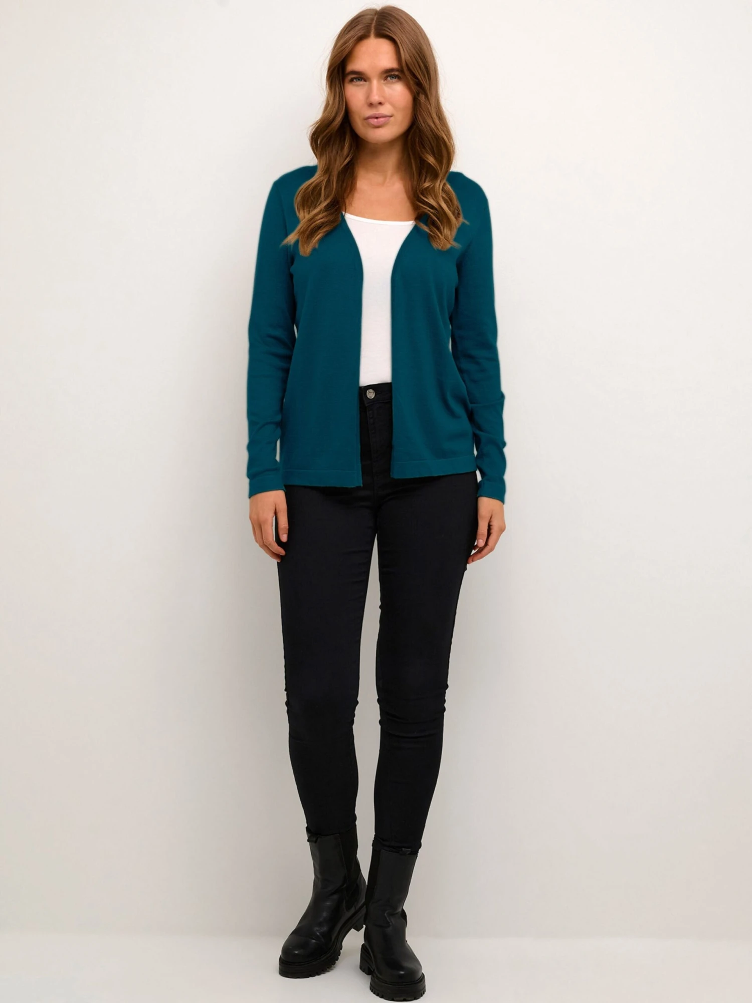 Kaffe Vesten Gebreid Vest Fenia Astrid Dames Blauw 5 Kaffe Vesten Gebreid Vest Fenia Astrid Dames Blauw - Afbeelding 5