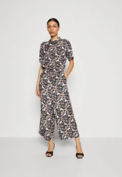 Kaffe Jumpsuit - Black/Blue/Lupine