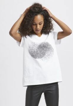 Kaffe T-Shirt Print - Optical White