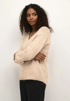 Kaffe Kaalioma 3/4 Sl- Trui - Smoke Gray Melange