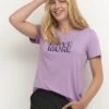 Kaffe Kakenya V-Neck - T-Shirt Print - Lupine