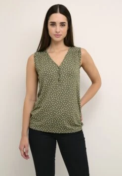 Kaffe BptinaSleeveless - Top - Green Dot Print