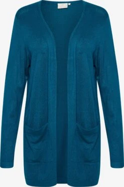 Kaffe Vesten Gebreid Vest Fenia Dames Enziaan