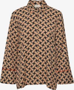 Kaffe Overhemden Blouse Quin Dames Zwart