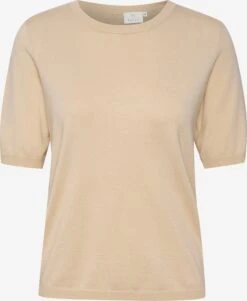 Kaffe Fijngebreide Truien Trui Dames Sand