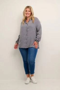 Overhemden Blouse Kinna Dames Blauw -Kaffe Verkoopwinkel de96a192de5e4da87ef04392f22c360b