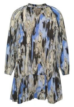 Kcqio - Jurk - Blue Ikat Print -Kaffe Verkoopwinkel df3951f59aa8483c89c4a29b8891e1df