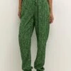 Kaffe Kaisolde Amber- Trainingsbroek - Poison Green Black Flower