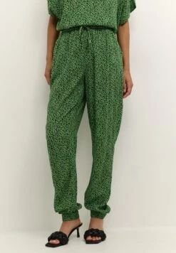 Kaffe Kaisolde Amber- Trainingsbroek - Poison Green Black Flower