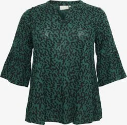 Blouses Met Korte Mouw Blouse Cedite Dames Smaragd