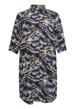 Kcliana - Blousejurk - Blue Tones Big Leaf Print -Kaffe Verkoopwinkel e315d83291a549128333103dce9d70d3