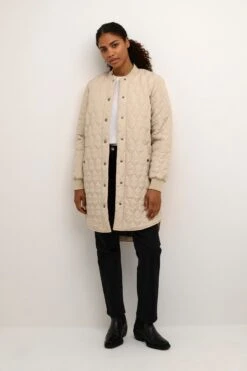 Kaffe Tussenmantels Tussenmantel Shally Dames Greige -Kaffe Verkoopwinkel e3b345c0d451d0e08e5b639740731a5a