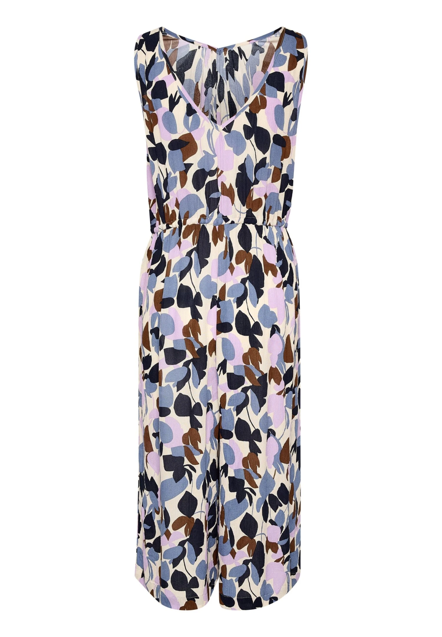 Kaffe Livanna - Jumpsuit - Sand Abstract Plant Print 5 Kaffe Livanna - Jumpsuit - Sand Abstract Plant Print - Afbeelding 5