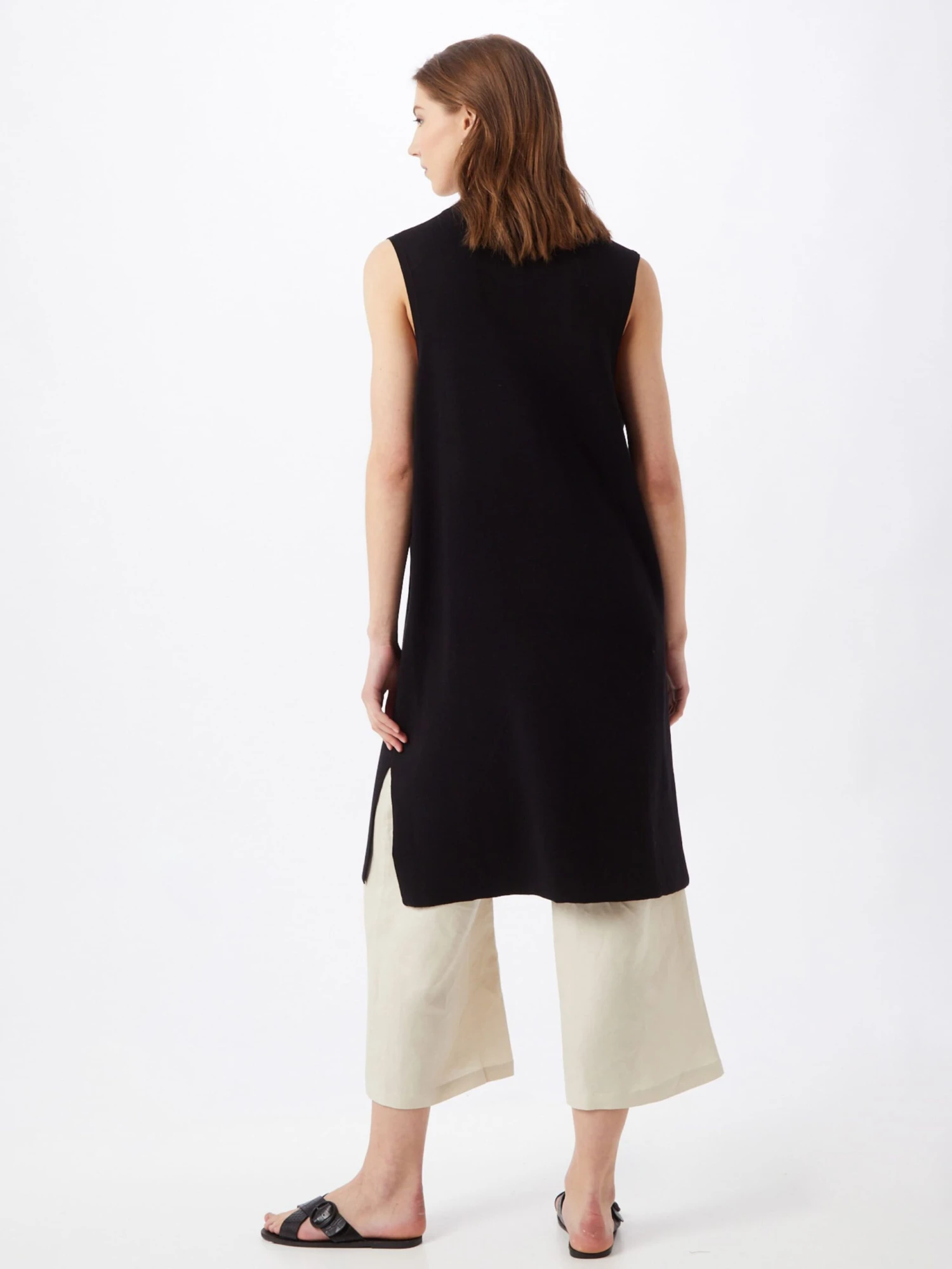 Kaffe Vesten Gebreide Bodywarmer Kitta Dames Zwart 4 Kaffe Vesten Gebreide Bodywarmer Kitta Dames Zwart - Afbeelding 4