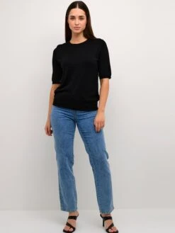 Kaffe Fijngebreide Truien Trui Lizza Dames Zwart -Kaffe Verkoopwinkel e708bbc746f64093a5f812fb4a977be4