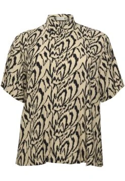 Kccecilie- Overhemdblouse - Sand Black Graphic -Kaffe Verkoopwinkel e85c0de856fb4bc199fbda78d1da7e06