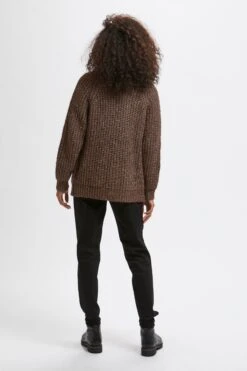 Kaffe Vesten Gebreid Vest Nanika Dames Bruin Gemêleerd -Kaffe Verkoopwinkel e8d637efb4f8c42ed5c353c08523e861