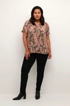 Blouses Met Korte Mouw Blouse Passa Dames Donkergroen 6 Blouses Met Korte Mouw Blouse Passa Dames Donkergroen -Kaffe Verkoopwinkel eac86dec85e7196404588fcb74ba7ac7