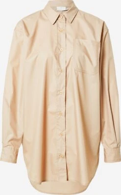 Kaffe Lange Blouses Blouse Lolly Dames Lichtbruin