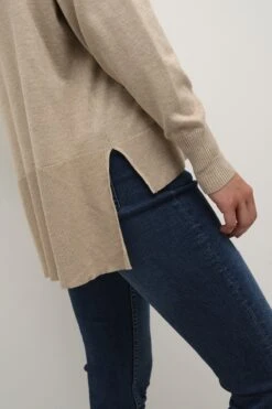 Kaffe Bpalona- Trui - Feather Gray Melange -Kaffe Verkoopwinkel ee0f13c1a665427fb9550b18f2aaf010