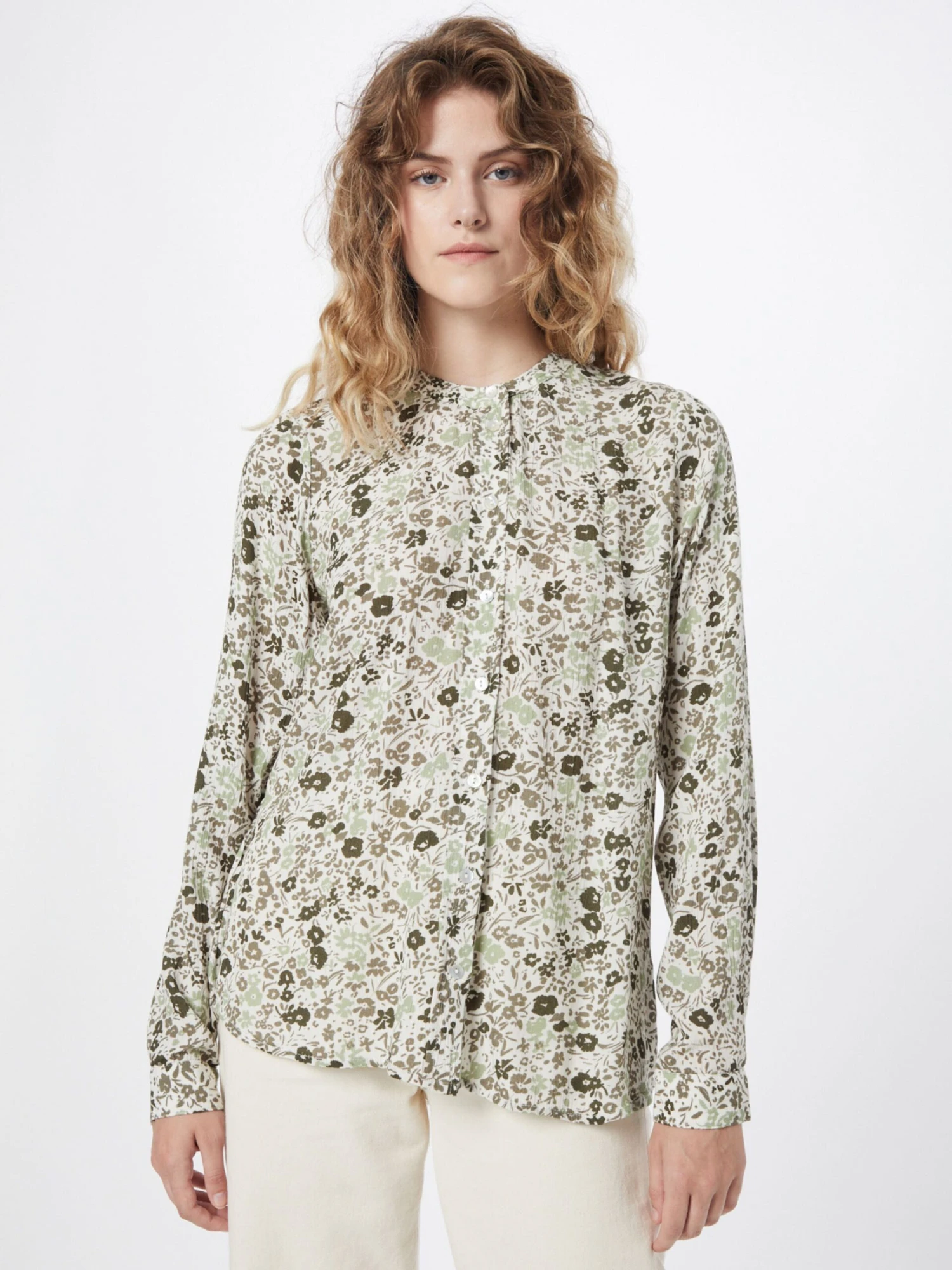 Kaffe Blouses & Tunieken Blouse Moana Dames Mintgroen / Pastelgroen / Donkergroen 3 Kaffe Blouses & Tunieken Blouse Moana Dames Mintgroen / Pastelgroen / Donkergroen - Afbeelding 3