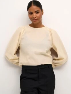 Kaffe Blouseshirts Blouse Stina Dames Sand -Kaffe Verkoopwinkel ee3398bace3016b7137259bc7fc03cef